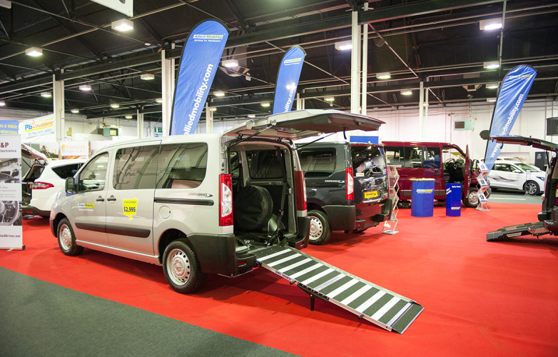 WAV with ramp extended at the Mobility Roadshow